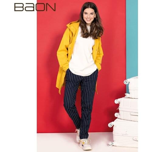 BAON Women's Tapered Trousers