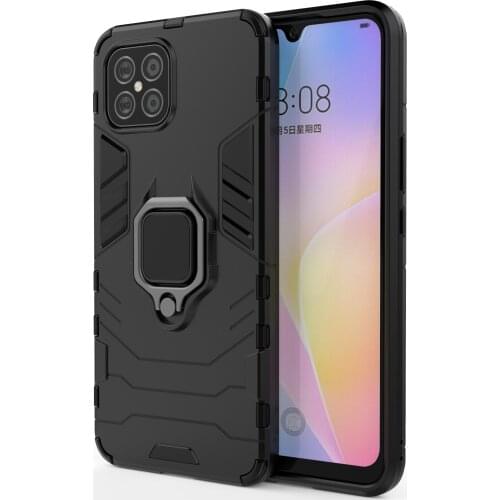 Armor Shockproof Ring Holder Case For Huawei Nova8 SE Hard PC Soft TPU Hybrid Rugged Back Cover