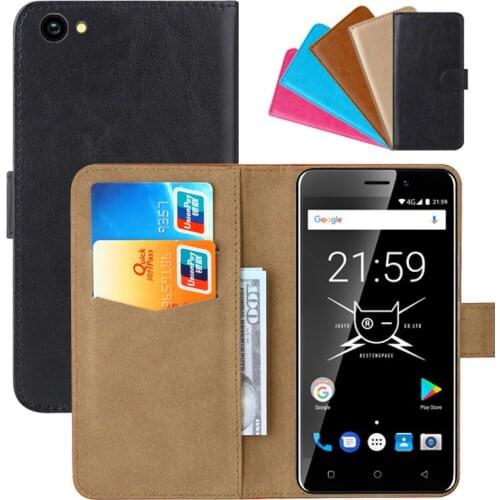 Luxury Wallet Case For JUST5 Freedom C105 PU Leather Retro Flip Cover Magnetic Fashion Cases Strap