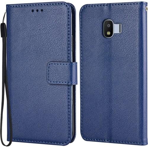 Wallet Flip Case For On Samsung Galaxy J4 2018 J400 J400F SM-J400F 5.5'Stand Leather Case Card Slots Phone case With Hand Rope