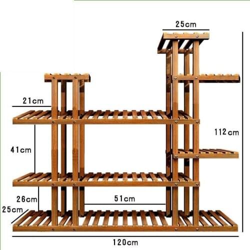 Flores Wooden Shelves For Para Indoor Pot Table Estanteria Plantas Stojak Na Kwiaty Outdoor Stand Balcony Flower Plant Shelf
