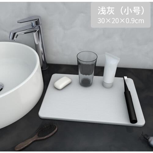 Diatomaceous earth washbasin absorbent pad desktop diatom mud soap tray bathroom large washbasin waterproof pad soap pad