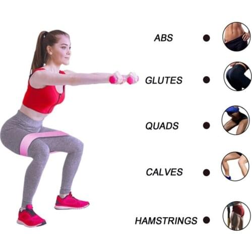 Workout Resistance Bands non slip Unisex Soft For Legs Thigh Glute Butt Squat Training elastic Bands