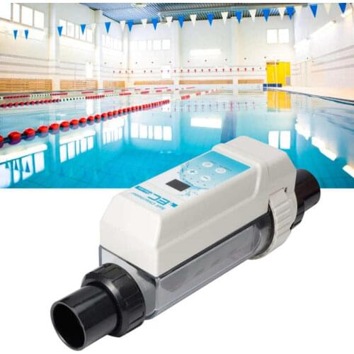 8g/h Pool Saltwater Salt Chlorine Generators Electrolysis Salt Chlorinator Device for Spas Swimming Pool 100-240V Easy to Instal