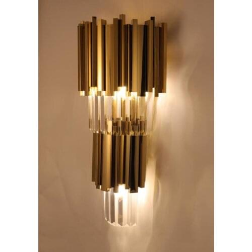 Crystal Island Cabinet Lighting Dining Room Golden Chandelier Modern Crystal Lamp Chain Chandelier