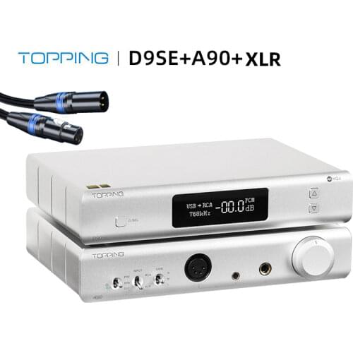 TOPPING D90SE + TOPPING A90 + XLR cable