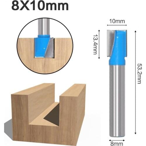 8mm Shank Straight Router Bit Durable Strong Woodworking Milling Cutter for Engraving 10mm 12mm 14mm 16mm 18mm 20mm Models