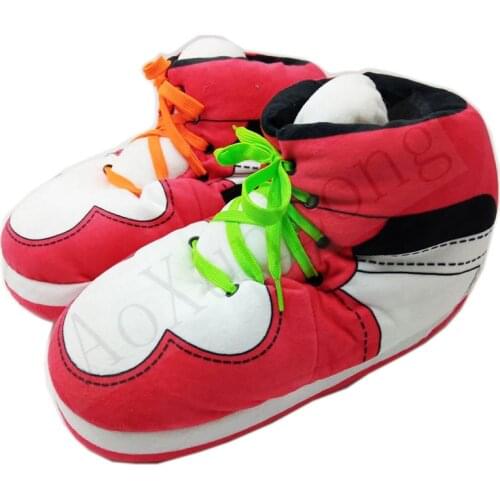 Unisex EU 38-45 one size winter warm snug sneakers shoes men home slippers indoor floor shoes men house warm sliders big size