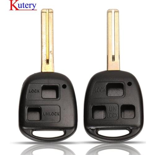 Kutery 2/3 Buttons Remote Car Key Shell Fob For Lexus RX300 ES300 GX470 LX470 Key Case Replacement