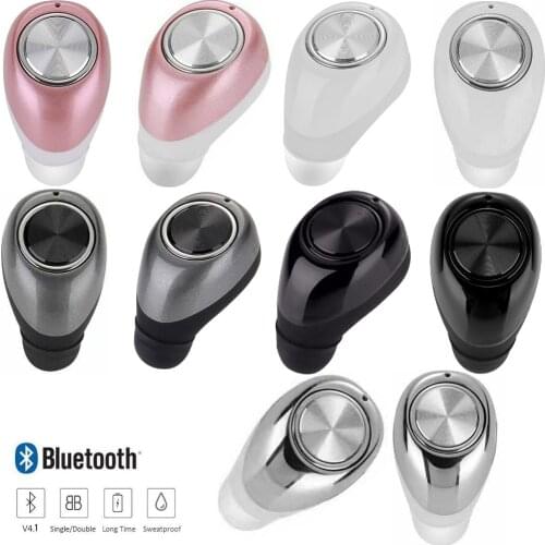 Mini Bluetooth Earphone Twins TWS True Wireless Stereo Headset With Mic Handfree Headphone For Samsung iPhone LG Motorola Huawei