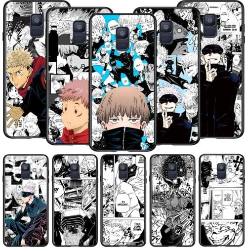Jujutsu Kaisen comic For Samsung Galaxy A8 A9 A7 A750 A6 A5 A3 A6S A8S Star Plus 2016 2017 2018 Black Soft Phone Case
