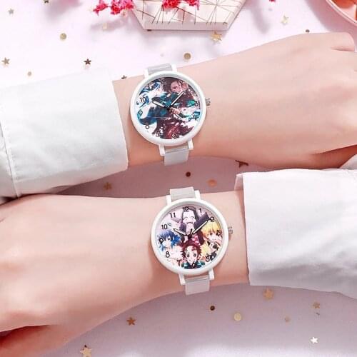 Anime Demon Slayer Watches Figure Kimetsu No Yaiba Tanjirou Nezuko Agatsuma Zenitsu Wrist Watch Birthday Gift Toys No Box