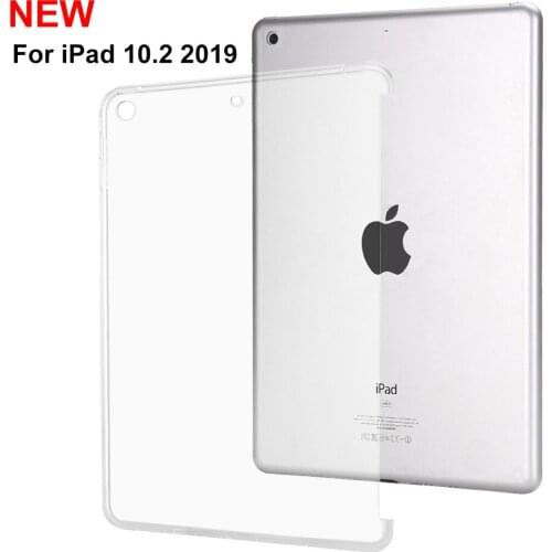 Redlai Case for New iPad 10.2 Case 2019, Transparent Silicone Shockproof Cover for iPad 7th Generation 10.2-inch Back Cover