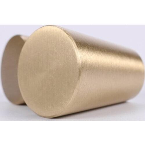 Free Shipping Solid Brass Drawer Knob Furniture Wardrobe Shoe Closet Cabinet Door Single Hole Handle Cone Pull Hardware