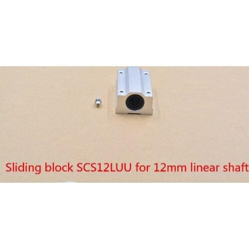 SC12LUU SCS12LUU bearing 12mm linear bearing slide block for 12mm rod round shaft XYZ Table CNC 1pcs
