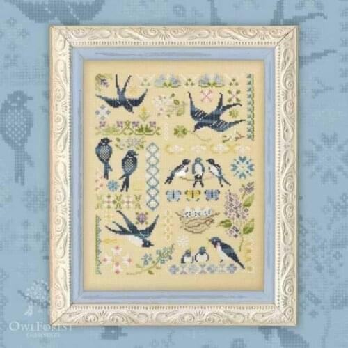 Embroidery-Spring Swallow 31-37 Cross Stitch Set Cross-stitch Kit Embroidery Needlework Craft Packages Cotton Fabric Floss