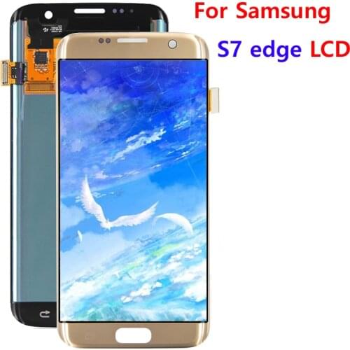 High Quality Replacement For SAMSUNG GALAXY S7 Edge G935 G935F LCD Display Touch Screen Digitizer with Frame 5.5" FHD+Tools
