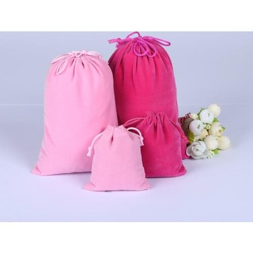 10Pcs Black Velvet Bag Drawstring Pouch Bags Fashion Jewelry Packaging Christmas/Wedding Gfit Bag