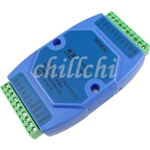 4-20mA 0-5V 0-10V 0-20mA analog input acquisition module MODBUS RTU RS485
