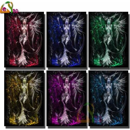 5D diamond painting DIY demoness Queen of Hell Art Diamond embroidery diamond embroidery handmade cross stitch kit Fantasy Women