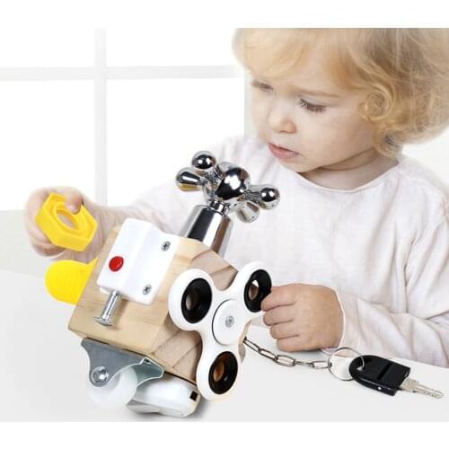 Busy Cube for Kids Busy Board Baby Travel Toy Educational Toy for Baby Learning Life Skills Busy Boards for Toddlers