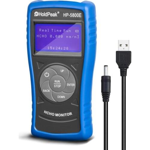 Holdpeak 5800E Formaldehyde Monitor Detector with Backlight and Auto Power Off for Indoor Outdoor Environmental Testing