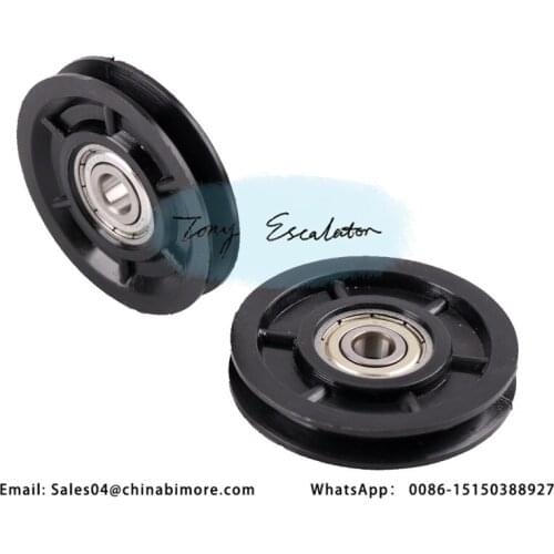 Elevator accessories hall door rope wheel landing door wire rope wheel roller 70*12* 6200