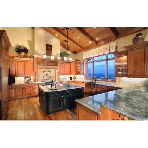 Kitchen cabinet 2017 hot sales discount retail wholesales cheap priced traditional solid wood cabinet S1606077