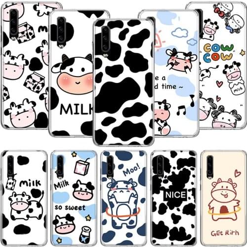 Dairy Cattle Cow Speckle Cute Phone Case For Huawei P30 P40 P20 P10 Mate 20 10 30 Lite Pro P Smart Z Plus Printing Cover Coque S