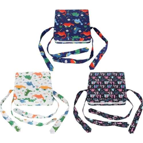 Cute Baby Kids Square Chair Booster Seat Cushion Highchair Seat Thick Chair Increasing Cushion Pad Portable