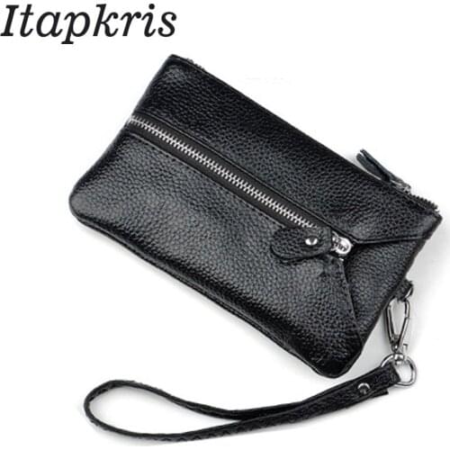 Itapkris Fashion Women Housekeeper Key Holder Leather Car Key Wallet Female Coin Purse Business Card Holder Wallet For Man