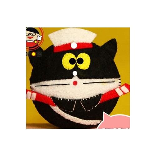 Cartoon cute round doll Fabric Felt kit Non-woven cloth Craft DIY Sewing set Felt Handwork Material DIY needlework supplies