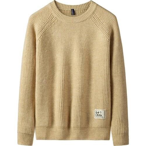 Autumn Winter New Pullover Men Casual Solid Color O-Neck Mens Sweater Fashion Warm Pullovers Sweaters High Quality 2020