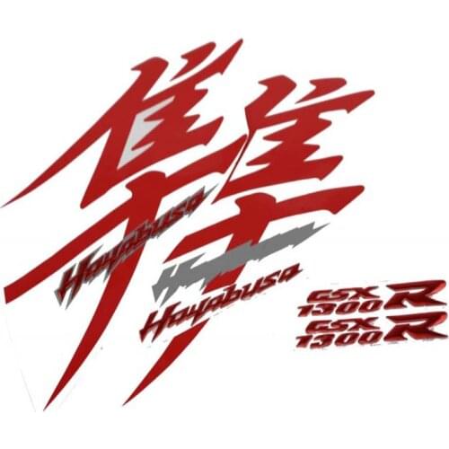 KODASKIN For HAYABUSA GSXR1300 1997-2007 2008-2014 Complete decals stickers Raise 3D Emblem whole Red