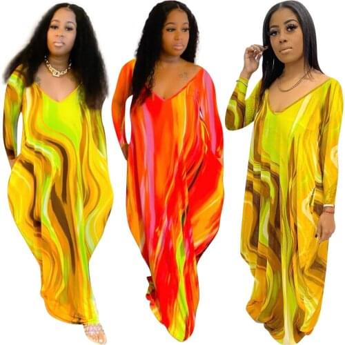 NK258 Wholesale Items Summer 2021 Women Clothing Slip Dress Tie Dye Sundresses Maxi Casual Dresses Summer Dress