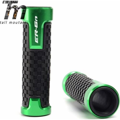 New With LOGO ER-6N Motorcycle Handle grip Handlebar Grips For KAWASAKI ER6N ER 6N 2006-2016 Recommended Items