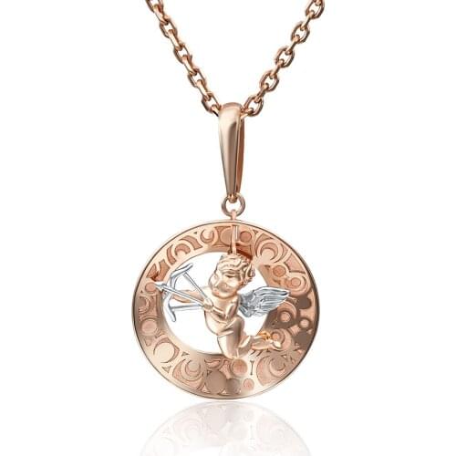 Pendant Cupid gold silver 585, Platina Cupid