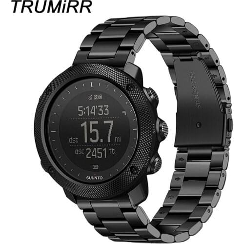 TRUMiRR Stainless Steel Watchband for Suunto 9/Ambit 3 Vertical/Spartan Sport Wrist HR Watch Band Quick Release Strap Bracelet