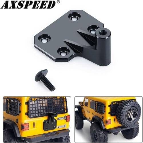 AXSPEED Rear Spare Tire Bracket for 1/10 Axial SCX24 AXI00002 RC Crawler Car Simulated Decoration Tools Accessories