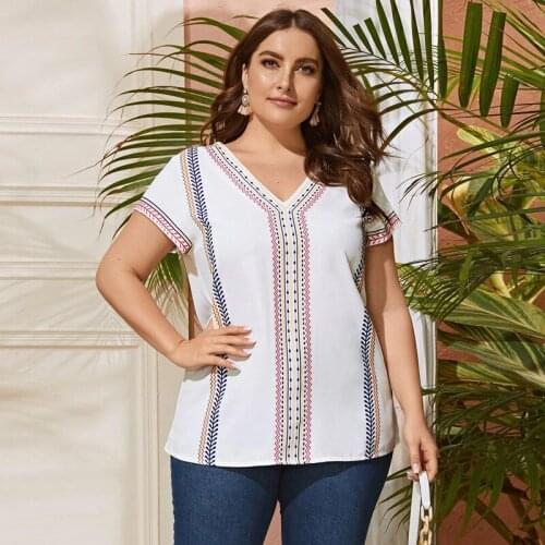 Plus Size Woman Tshirt Summer Short Sleeve Tee Top Female T-shirt Printing Casual Woman Tshirts