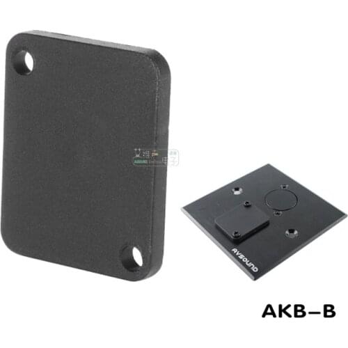1Pcs jumper board 86 panel D type XLR size blind plate dust-proof plate blank baffle filler module black AKB-A-B/W