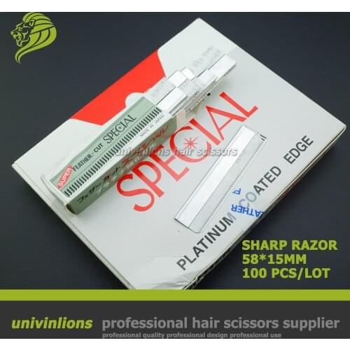 100 pcs eyebrow beard body cutting blade removeable hair razor blade barber razor scissors hairdressing razor blade haircutter