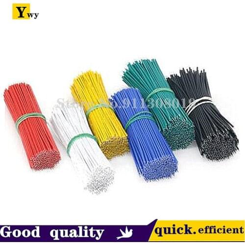 100Pcs/lot 24AWG 8cm Tin-Plated Breadboard PCB Solder Cable Fly Jumper Wire Tin Conductor Wires 1007-24AWG Connector Wire