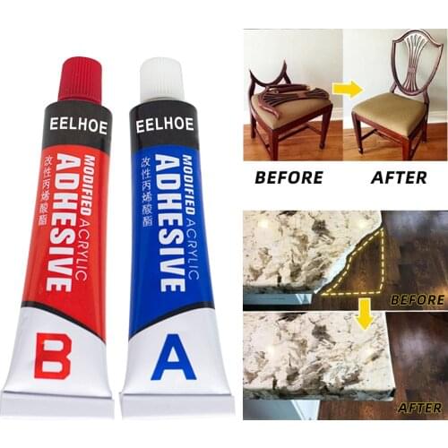 2Pc Caster AB Metal Glue Iron Welding Glue Plastic Wood Metal Repair Gel Mix Strong Bonding Adhesive Industry Home Accessories