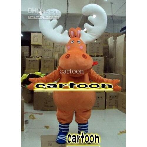 2017 Hot sale Cartoon Character Adult Big Moose Deer Dress cosplay Halloween Party Costume