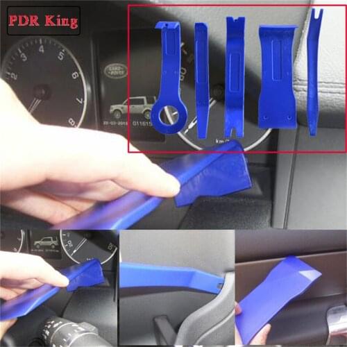 5 pcs Blue Car Dash Radio Audio GPS Door Clip Panel Open Remover Tool Moulding Trim tools Audio Installer Car Removal Open Tools