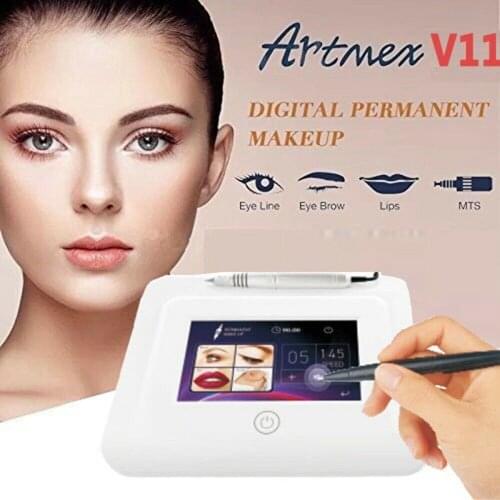 New Artmex V11 Pro Digital Eyebrow Lip Tattoo Machine Permanent Makeup Micro-needle Therapy Device MTS PMU System