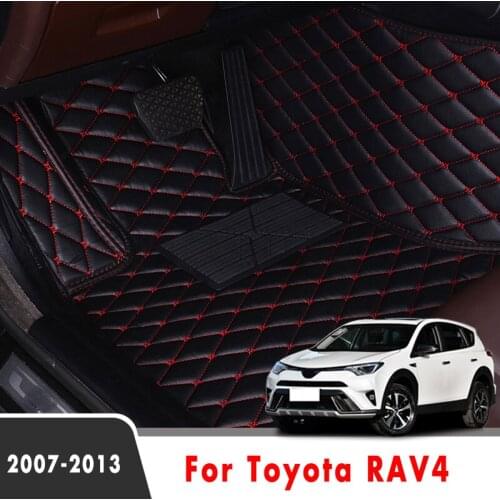 LHD For Toyota RAV4 2013 2012 2011 2010 2009 2008 2007 Car Floor Mats Decoration Waterproof Carpets Auto Interior Styling Rugs
