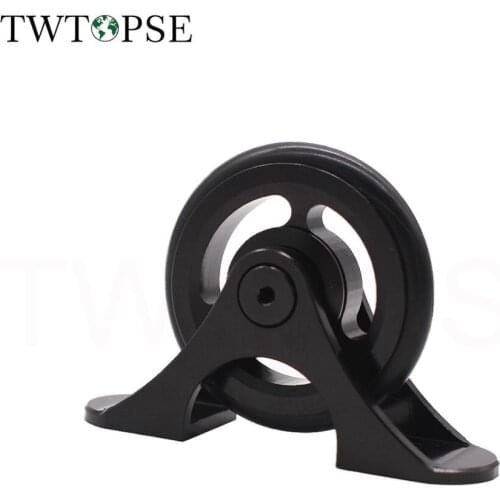 TWTOPSE Lightweight 22g Bike Easywheel Mudguard Fender Wheel For Brompton Folding Bicycle Mud Guards Wheel AL7075 CNC Parts