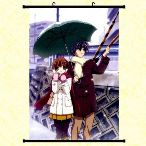 CLANNAD Furukawa Nagisa Anime Painting Fabric Wall Scroll poster cosplay Home Decor Gifts